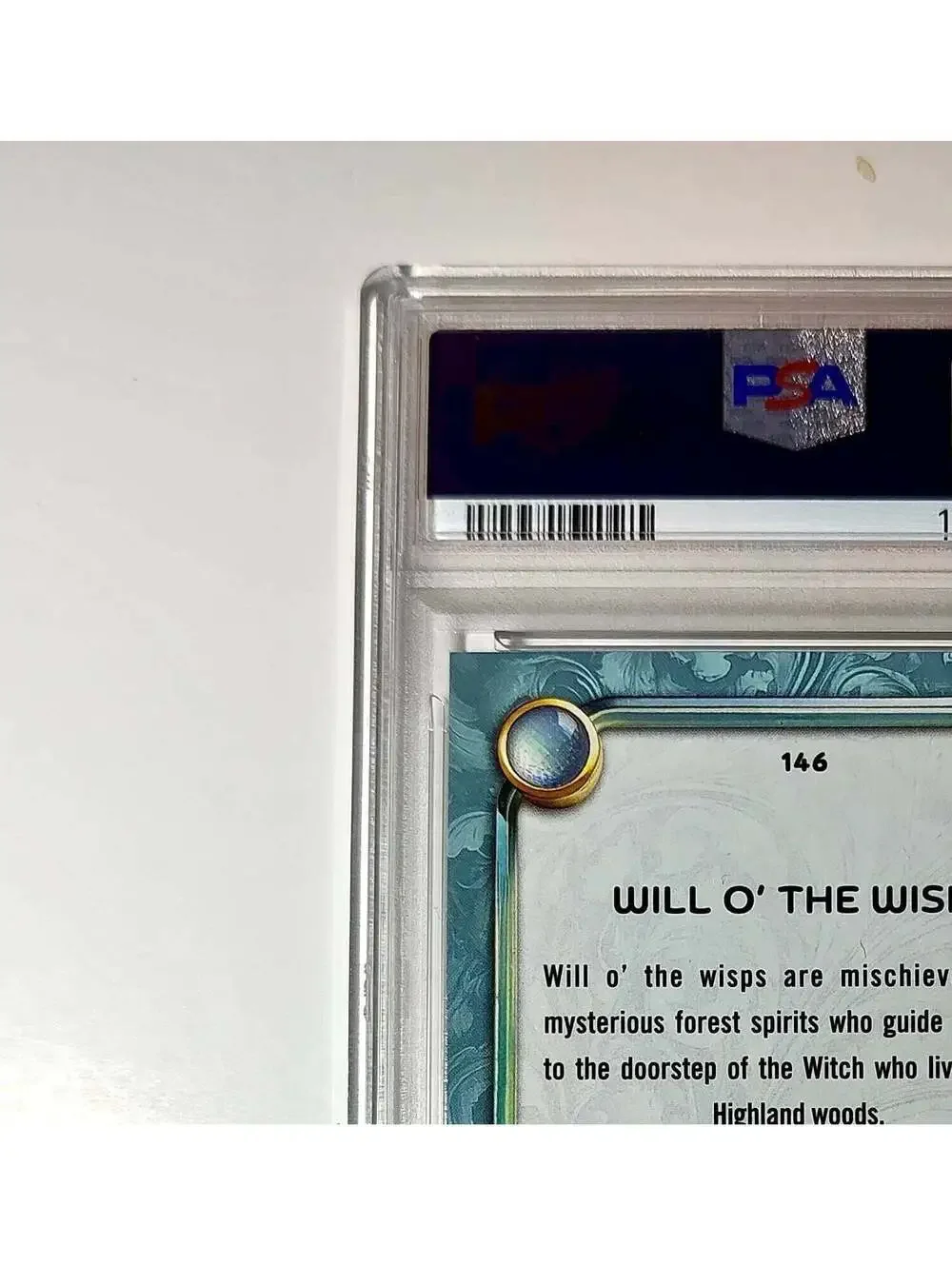 Will O' The Wisps 2025 Topps Disney Wonder #146 Diamond Card Brave PSA 9